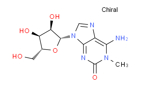 CAS No. 70639-65-5, 6-Amino-9-((2R,3R,4S,5R)-3,4-dihydroxy-5-(hydroxymethyl)tetrahydrofuran-2-yl)-1-methyl-1H-purin-2(9H)-one
