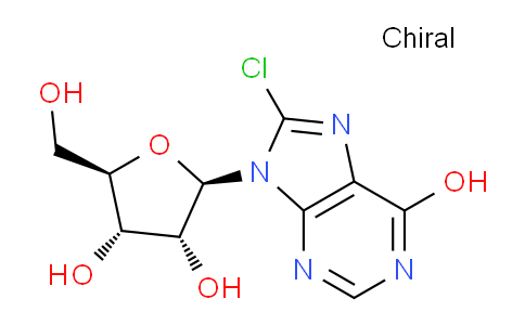 CAS No. 116285-77-9, (2R,3R,4S,5R)-2-(8-Chloro-6-hydroxy-9H-purin-9-yl)-5-(hydroxymethyl)tetrahydrofuran-3,4-diol