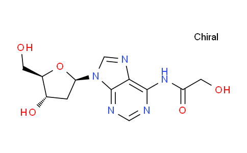 CAS No. 851218-14-9, 2-Hydroxy-N-(9-((2R,4S,5R)-4-hydroxy-5-(hydroxymethyl)tetrahydrofuran-2-yl)-9H-purin-6-yl)acetamide