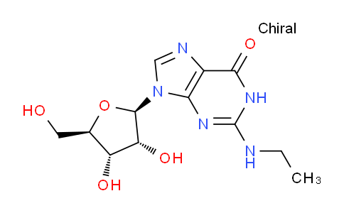 CAS No. 77312-39-1, 9-((2R,3R,4S,5R)-3,4-Dihydroxy-5-(hydroxymethyl)tetrahydrofuran-2-yl)-2-(ethylamino)-1H-purin-6(9H)-one