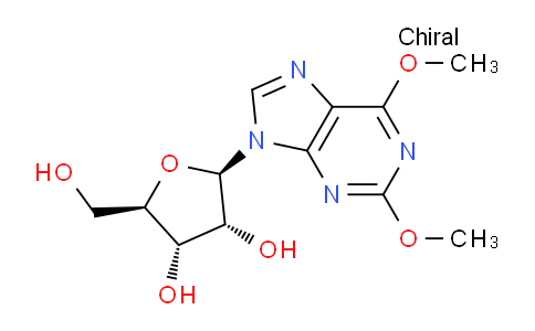 CAS No. 88508-72-9, (2R,3R,4S,5R)-2-(2,6-Dimethoxy-9H-purin-9-yl)-5-(hydroxymethyl)tetrahydrofuran-3,4-diol