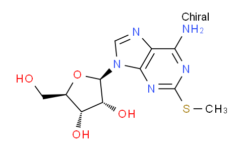 CAS No. 4105-39-9, (2R,3R,4S,5R)-2-(6-Amino-2-(methylthio)-9H-purin-9-yl)-5-(hydroxymethyl)tetrahydrofuran-3,4-diol