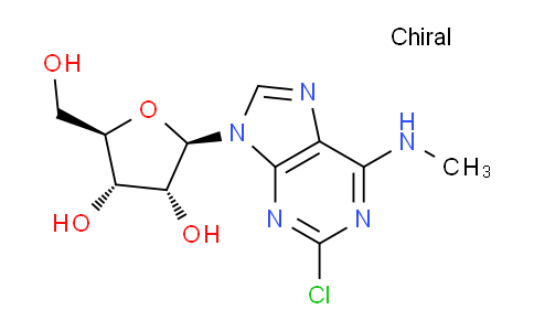 CAS No. 13406-50-3, (2R,3R,4S,5R)-2-(2-Chloro-6-(methylamino)-9H-purin-9-yl)-5-(hydroxymethyl)tetrahydrofuran-3,4-diol