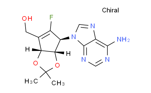 CAS No. 805245-45-8, ((3aR,6S,6aS)-6-(6-Amino-9H-purin-9-yl)-5-fluoro-2,2-dimethyl-6,6a-dihydro-3aH-cyclopenta[d][1,3]dioxol-4-yl)methanol