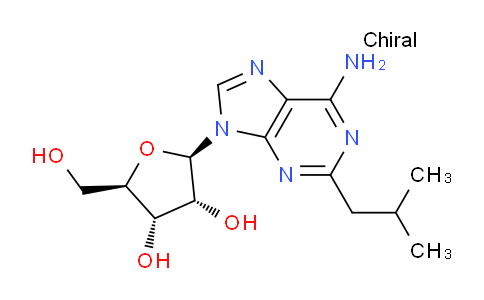 CAS No. 132638-52-9, (2R,3R,4S,5R)-2-(6-Amino-2-isobutyl-9H-purin-9-yl)-5-(hydroxymethyl)tetrahydrofuran-3,4-diol