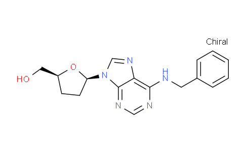CAS No. 120503-63-1, ((2S,5R)-5-(6-(Benzylamino)-9H-purin-9-yl)tetrahydrofuran-2-yl)methanol