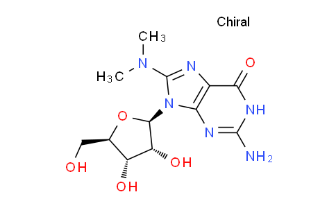 CAS No. 7057-52-5, 2-Amino-9-((2R,3R,4S,5R)-3,4-dihydroxy-5-(hydroxymethyl)tetrahydrofuran-2-yl)-8-(dimethylamino)-1H-purin-6(9H)-one