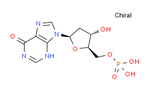 CAS No. 3393-18-8, ((2R,3S,5R)-3-Hydroxy-5-(6-oxo-3H-purin-9(6H)-yl)tetrahydrofuran-2-yl)methyl dihydrogen phosphate