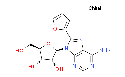 CAS No. 547765-47-9, (2R,3R,4S,5R)-2-(6-Amino-8-(furan-2-yl)-9H-purin-9-yl)-5-(hydroxymethyl)tetrahydrofuran-3,4-diol