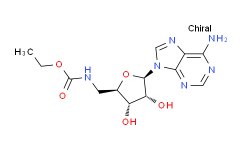 CAS No. 21950-41-4, Ethyl (((2R,3S,4R,5R)-5-(6-amino-9H-purin-9-yl)-3,4-dihydroxytetrahydrofuran-2-yl)methyl)carbamate