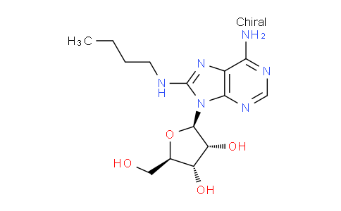 CAS No. 65456-84-0, (2R,3R,4S,5R)-2-(6-Amino-8-(butylamino)-9H-purin-9-yl)-5-(hydroxymethyl)tetrahydrofuran-3,4-diol
