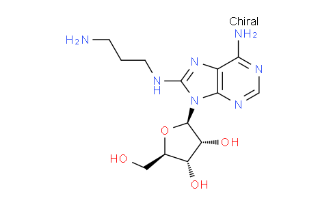 CAS No. 87888-80-0, (2R,3R,4S,5R)-2-(6-Amino-8-((3-aminopropyl)amino)-9H-purin-9-yl)-5-(hydroxymethyl)tetrahydrofuran-3,4-diol