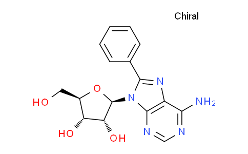 CAS No. 73340-78-0, (2R,3R,4S,5R)-2-(6-Amino-8-phenyl-9H-purin-9-yl)-5-(hydroxymethyl)tetrahydrofuran-3,4-diol