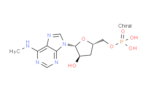 CAS No. 4362-94-1, ((2S,4R,5R)-4-Hydroxy-5-(6-(methylamino)-9H-purin-9-yl)tetrahydrofuran-2-yl)methyl dihydrogen phosphate