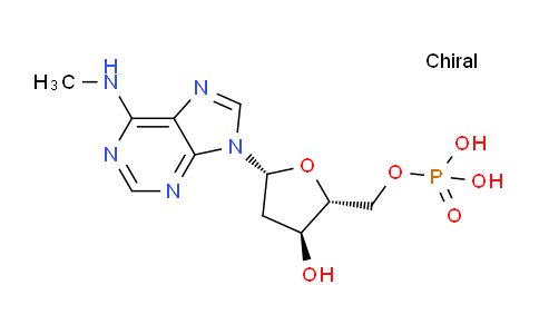 CAS No. 53696-69-8, ((2R,3S,5R)-3-Hydroxy-5-(6-(methylamino)-9H-purin-9-yl)tetrahydrofuran-2-yl)methyl dihydrogen phosphate