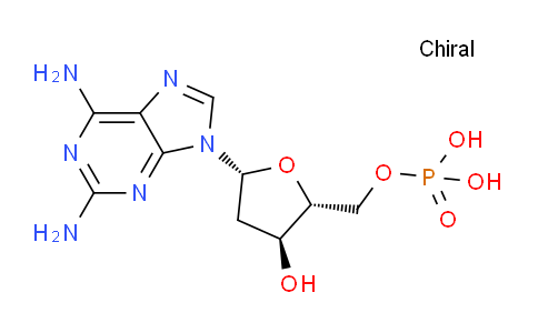CAS No. 4546-60-5, ((2R,3S,5R)-5-(2,6-Diamino-9H-purin-9-yl)-3-hydroxytetrahydrofuran-2-yl)methyl dihydrogen phosphate