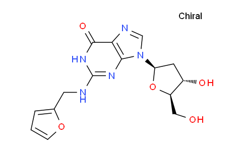 CAS No. 1227069-12-6, 2-((Furan-2-ylmethyl)amino)-9-((2R,4S,5R)-4-hydroxy-5-(hydroxymethyl)tetrahydrofuran-2-yl)-1H-purin-6(9H)-one