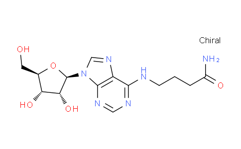 CAS No. 70608-11-6, 4-((9-((2R,3R,4S,5R)-3,4-Dihydroxy-5-(hydroxymethyl)tetrahydrofuran-2-yl)-9H-purin-6-yl)amino)butanamide