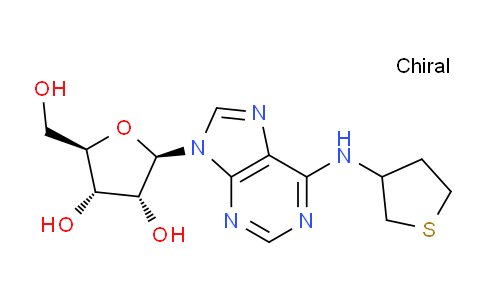 CAS No. 403789-31-1, (2R,3S,4R,5R)-2-(Hydroxymethyl)-5-(6-((tetrahydrothiophen-3-yl)amino)-9H-purin-9-yl)tetrahydrofuran-3,4-diol