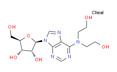 CAS No. 41552-86-7, (2R,3R,4S,5R)-2-(6-(Bis(2-hydroxyethyl)amino)-9H-purin-9-yl)-5-(hydroxymethyl)tetrahydrofuran-3,4-diol