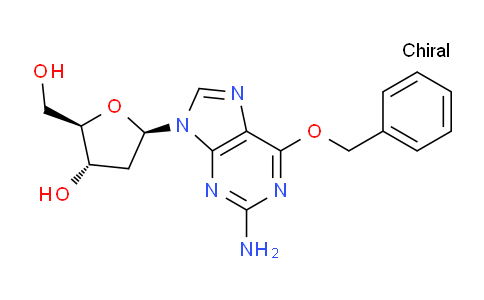 CAS No. 129732-90-7, (2R,3S,5R)-5-(2-Amino-6-(benzyloxy)-9H-purin-9-yl)-2-(hydroxymethyl)tetrahydrofuran-3-ol