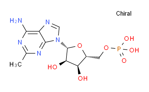 CAS No. 39923-67-6, ((2R,3S,4R,5R)-5-(6-Amino-2-methyl-9H-purin-9-yl)-3,4-dihydroxytetrahydrofuran-2-yl)methyl dihydrogen phosphate