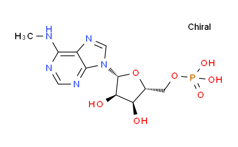 CAS No. 4229-50-9, ((2R,3S,4R,5R)-3,4-Dihydroxy-5-(6-(methylamino)-9H-purin-9-yl)tetrahydrofuran-2-yl)methyl dihydrogen phosphate