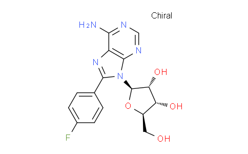 CAS No. 73340-79-1, (2R,3R,4S,5R)-2-(6-Amino-8-(4-fluorophenyl)-9H-purin-9-yl)-5-(hydroxymethyl)tetrahydrofuran-3,4-diol