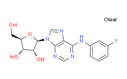 CAS No. 29204-64-6, (2R,3R,4S,5R)-2-(6-((3-Fluorophenyl)amino)-9H-purin-9-yl)-5-(hydroxymethyl)tetrahydrofuran-3,4-diol