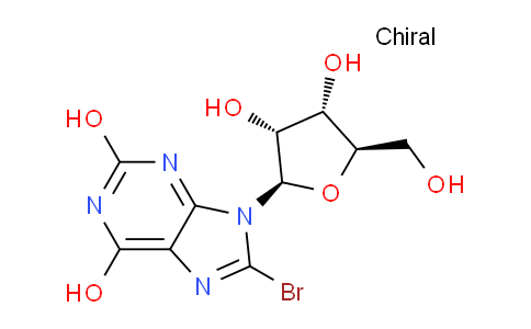 CAS No. 3001-46-5, 8-Bromo-9-((2R,3R,4S,5R)-3,4-dihydroxy-5-(hydroxymethyl)tetrahydrofuran-2-yl)-9H-purine-2,6-diol