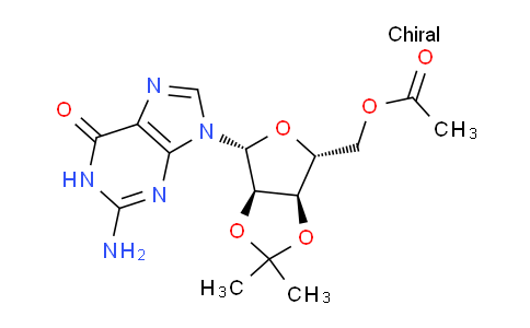 CAS No. 52417-04-6, ((3AR,4R,6R,6aR)-6-(2-amino-6-oxo-1H-purin-9(6H)-yl)-2,2-dimethyltetrahydrofuro[3,4-d][1,3]dioxol-4-yl)methyl acetate