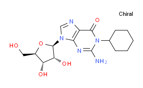 CAS No. 65301-17-9, 2-Amino-1-cyclohexyl-9-((2R,3R,4S,5R)-3,4-dihydroxy-5-(hydroxymethyl)tetrahydrofuran-2-yl)-1H-purin-6(9H)-one