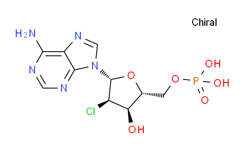 CAS No. 58865-95-5, ((2R,3R,4R,5R)-5-(6-Amino-9H-purin-9-yl)-4-chloro-3-hydroxytetrahydrofuran-2-yl)methyl dihydrogen phosphate