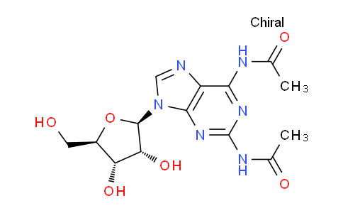 CAS No. 117923-90-7, N,N'-(9-((2R,3R,4S,5R)-3,4-Dihydroxy-5-(hydroxymethyl)tetrahydrofuran-2-yl)-9H-purine-2,6-diyl)diacetamide