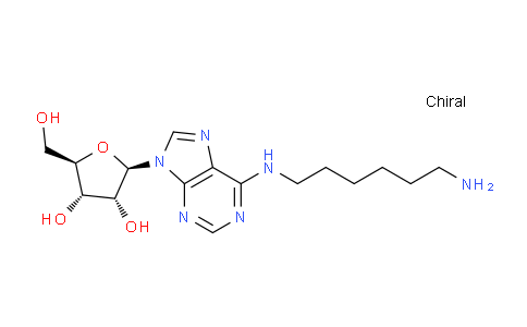 CAS No. 56934-06-6, (2R,3R,4S,5R)-2-(6-((6-Aminohexyl)amino)-9H-purin-9-yl)-5-(hydroxymethyl)tetrahydrofuran-3,4-diol
