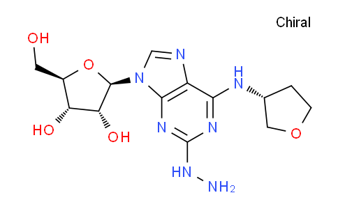 CAS No. 920974-56-7, (2R,3R,4S,5R)-2-(2-Hydrazinyl-6-(((R)-tetrahydrofuran-3-yl)amino)-9H-purin-9-yl)-5-(hydroxymethyl)tetrahydrofuran-3,4-diol