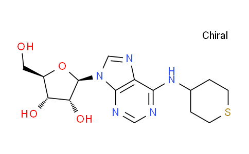 CAS No. 403789-32-2, (2R,3S,4R,5R)-2-(Hydroxymethyl)-5-(6-((tetrahydro-2H-thiopyran-4-yl)amino)-9H-purin-9-yl)tetrahydrofuran-3,4-diol
