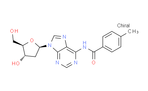 CAS No. 90335-42-5, N-(9-((2R,4S,5R)-4-Hydroxy-5-(hydroxymethyl)tetrahydrofuran-2-yl)-9H-purin-6-yl)-4-methylbenzamide