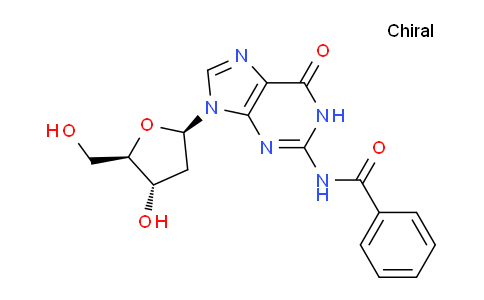 CAS No. 61773-87-3, N-(9-((2R,4S,5R)-4-Hydroxy-5-(hydroxymethyl)tetrahydrofuran-2-yl)-6-oxo-6,9-dihydro-1H-purin-2-yl)benzamide