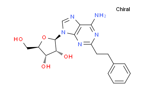 CAS No. 163163-46-0, (2R,3R,4S,5R)-2-(6-Amino-2-phenethyl-9H-purin-9-yl)-5-(hydroxymethyl)tetrahydrofuran-3,4-diol
