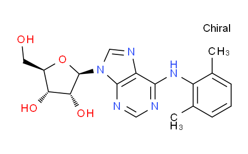 CAS No. 29204-51-1, (2R,3R,4S,5R)-2-(6-((2,6-Dimethylphenyl)amino)-9H-purin-9-yl)-5-(hydroxymethyl)tetrahydrofuran-3,4-diol