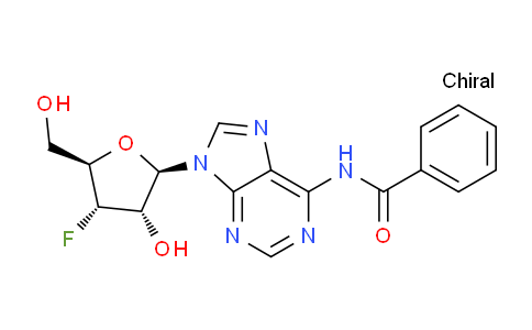 CAS No. 129054-67-7, N-(9-((2R,3S,4S,5R)-4-Fluoro-3-hydroxy-5-(hydroxymethyl)tetrahydrofuran-2-yl)-9H-purin-6-yl)benzamide