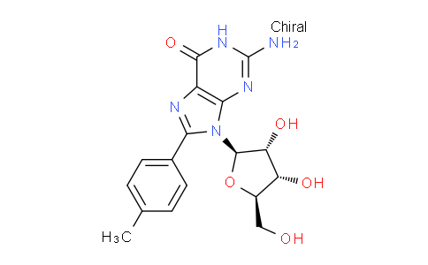 CAS No. 79953-04-1, 2-Amino-9-((2R,3R,4S,5R)-3,4-dihydroxy-5-(hydroxymethyl)tetrahydrofuran-2-yl)-8-(p-tolyl)-1H-purin-6(9H)-one