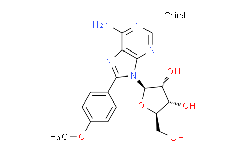CAS No. 73340-80-4, (2R,3R,4S,5R)-2-(6-Amino-8-(4-methoxyphenyl)-9H-purin-9-yl)-5-(hydroxymethyl)tetrahydrofuran-3,4-diol