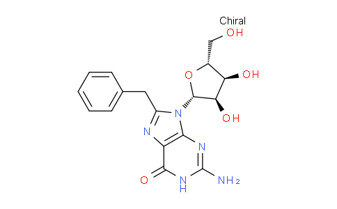 CAS No. 88158-12-7, 2-Amino-8-benzyl-9-((2R,3R,4S,5R)-3,4-dihydroxy-5-(hydroxymethyl)tetrahydrofuran-2-yl)-1H-purin-6(9H)-one