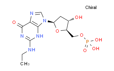 CAS No. 138328-54-8, ((2R,3S,5R)-5-(2-(Ethylamino)-6-oxo-3H-purin-9(6H)-yl)-3-hydroxytetrahydrofuran-2-yl)methyl dihydrogen phosphate