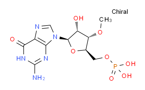CAS No. 400806-41-9, ((2R,3S,4R,5R)-5-(2-Amino-6-oxo-1H-purin-9(6H)-yl)-4-hydroxy-3-methoxytetrahydrofuran-2-yl)methyl dihydrogen phosphate