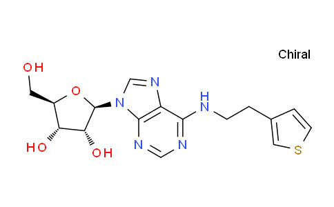 CAS No. 101565-80-4, (2R,3S,4R,5R)-2-(Hydroxymethyl)-5-(6-((2-(thiophen-3-yl)ethyl)amino)-9H-purin-9-yl)tetrahydrofuran-3,4-diol