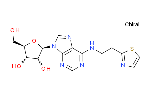 CAS No. 143354-83-0, (2R,3S,4R,5R)-2-(Hydroxymethyl)-5-(6-((2-(thiazol-2-yl)ethyl)amino)-9H-purin-9-yl)tetrahydrofuran-3,4-diol