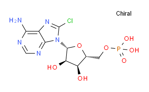 CAS No. 37676-40-7, ((2R,3S,4R,5R)-5-(6-Amino-8-chloro-9H-purin-9-yl)-3,4-dihydroxytetrahydrofuran-2-yl)methyl dihydrogen phosphate